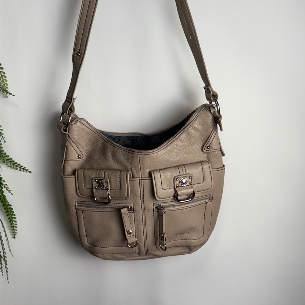Stone & Co. Beige Leather Handbag